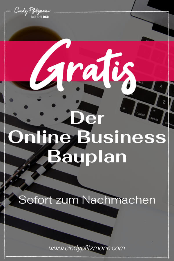 online business bauplan pin